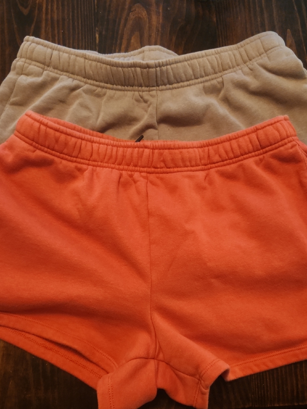 Reebok Orange and Tan Kids Shorts